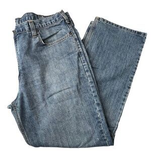 Carhartt Mens Jeans Size 40 x 32 Blue Relaxed Fit Medium Wash Work‎ 101483-980